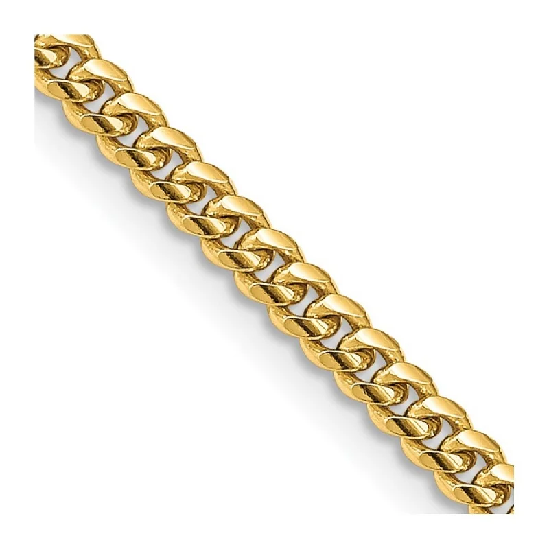 Tiered chain bangles-Curata 14k 3.5mm Solid Miami Curb Chain Bracelet