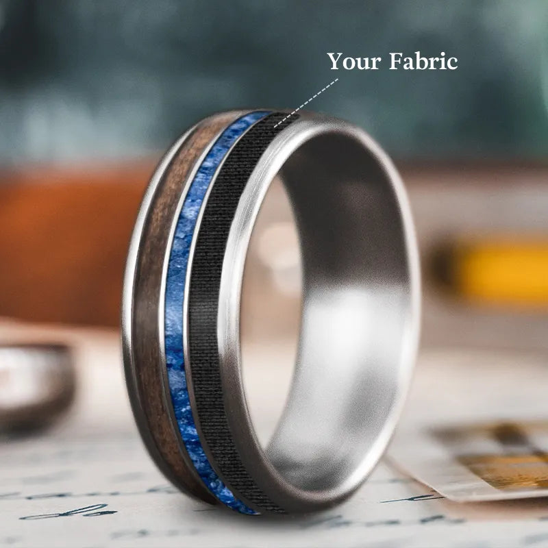 Stellar theme rings-Custom Design - 3-Inlay Narrow Center Ring dzWYT_u2BRALNSAGKxswANlB