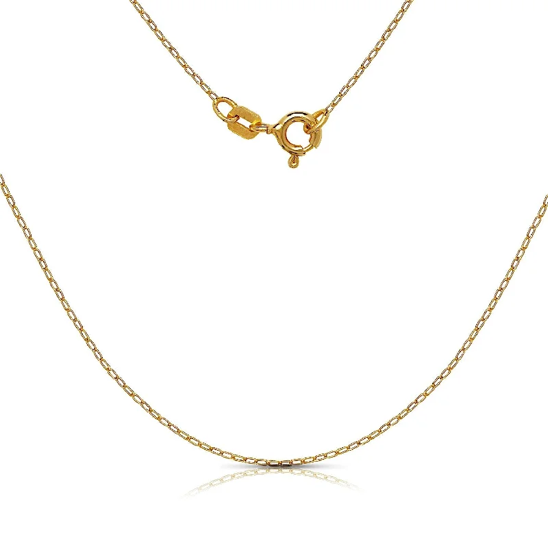 Faith charm necklaces-Curata 10k Yellow Gold 18" Squared Religious Faith Cross X Lace Center Necklace (13mm x 22.7mm)