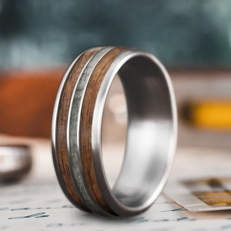 Linen cord rings-Custom Design - 3-Inlay Narrow Center Ring AbeiSD1dkuKtjl0TN9eOYG0o