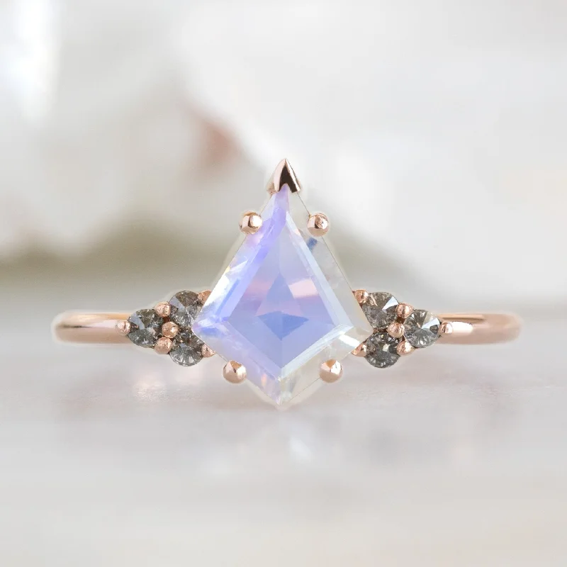 Oval cut engagement rings-The Ivy Ring | 0.96ct Kite Moonstone in 14K Rose Gold