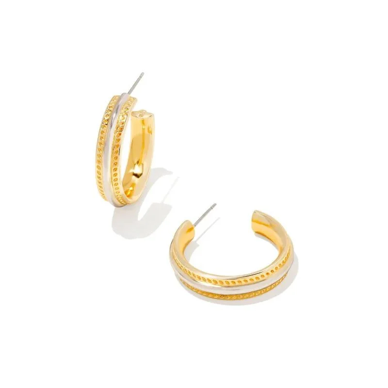 Sleek art earrings-Kendra Scott | Merritt Earrings in Mixed Metal