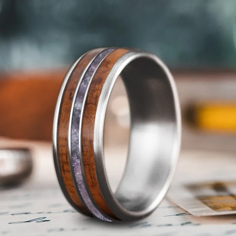 Heavy stone rings-Custom Design - 3-Inlay Narrow Center Ring fF6vrPqEUUhy3H93R3yQRqql