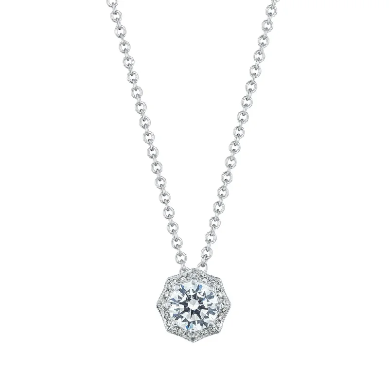 Bead weave necklaces-Tacori Bloom Art Deco Bloom Diamond Necklace