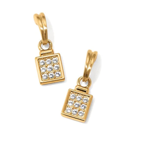 Solid bar earrings-Brighton | Meridian Zenith Mini Post Drop Earrings in Gold Tone