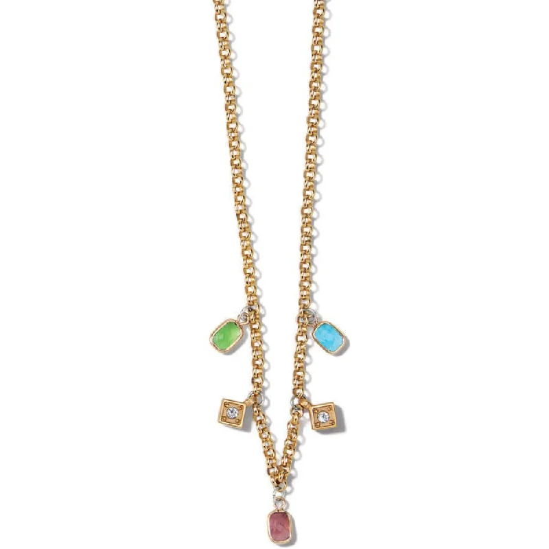 Bright druzy necklaces-Brighton Meridian Zenith Prism Necklace