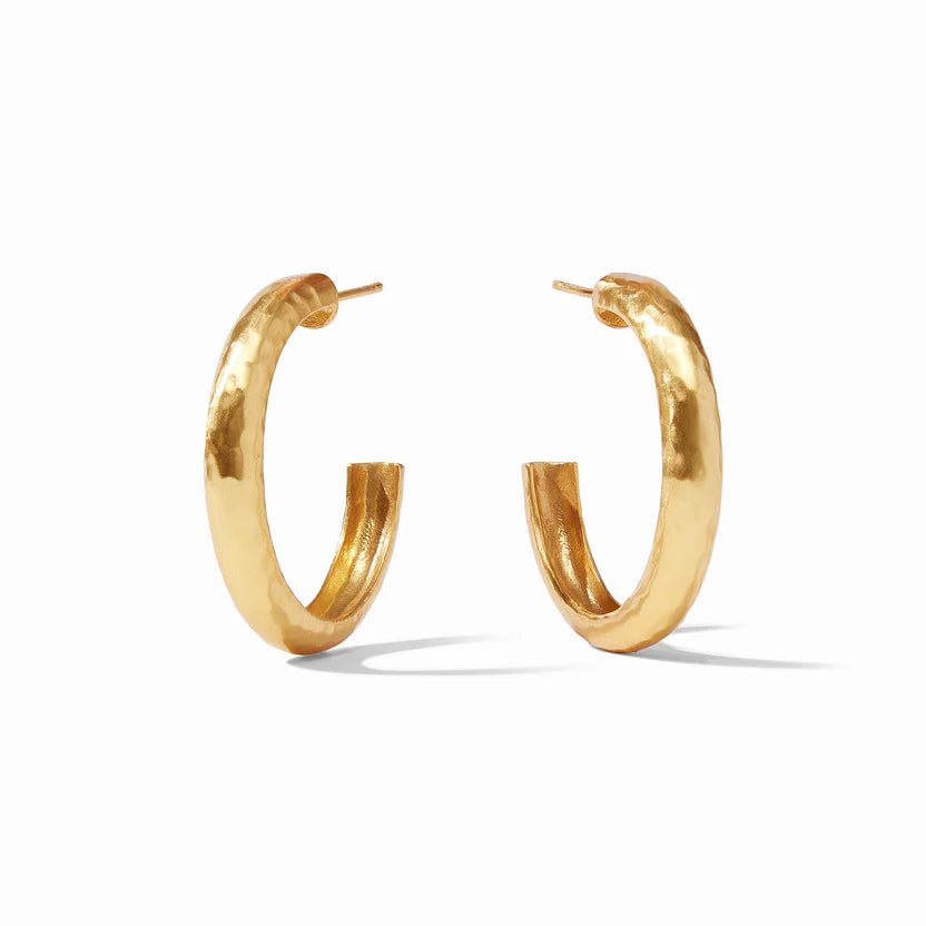 Soft clay earrings-Julie Vos | Havana Medium Hoop Earrings in Gold