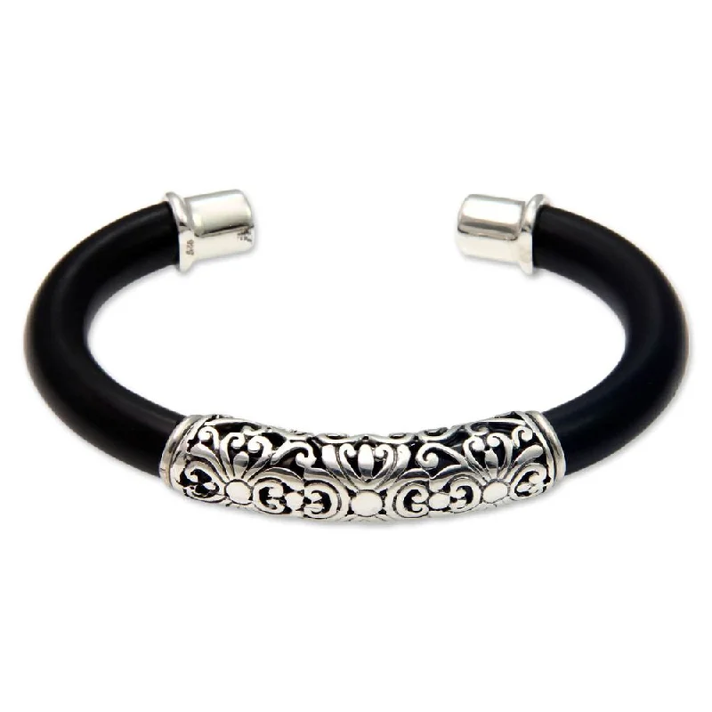 Gem pile bangles-NOVICA Handmade Sterling Silver 'Magnificent Bali' Bracelet (Indonesia)