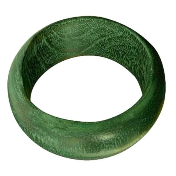 Multi-bead bangles-Handmade Mango Wood 'Green India' Bangle Bracelet (India)