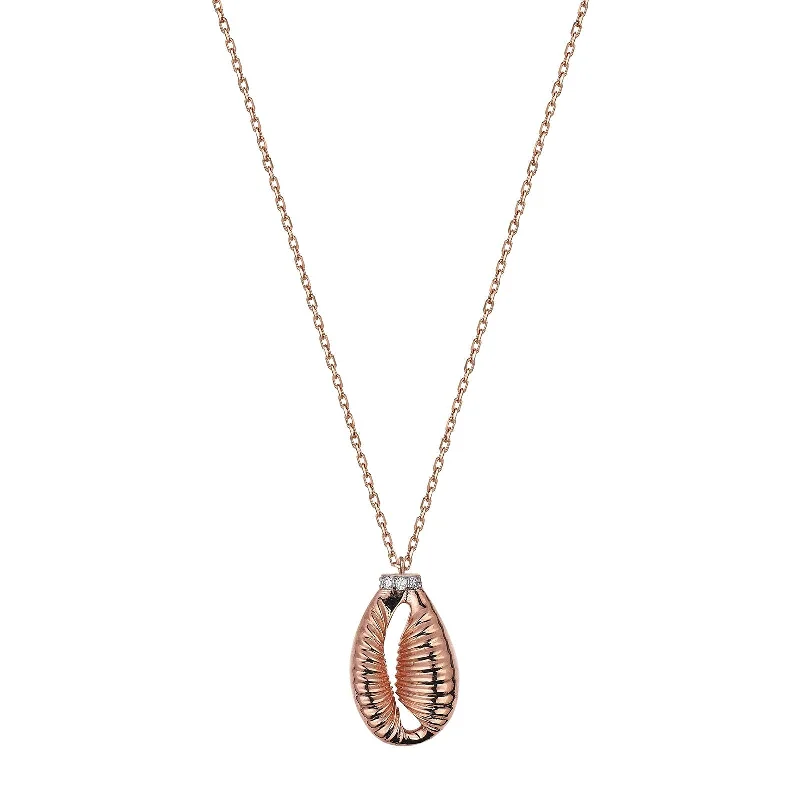 Clean-line necklaces-Cowrie Necklace