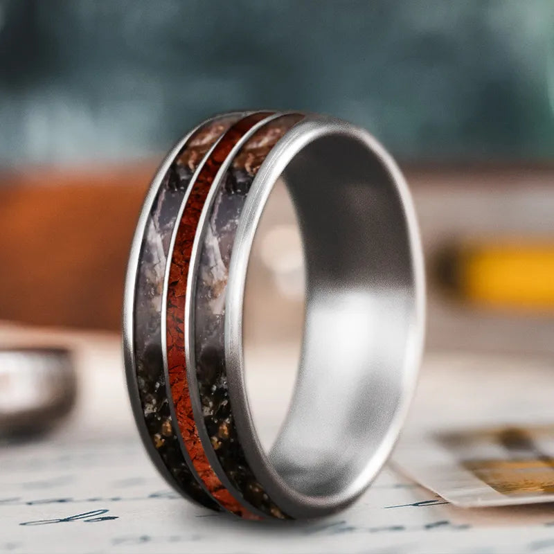 Sea inlay rings-Custom Design - 3-Inlay Narrow Center Ring sVrrJoarzaQgTkA4qfol1_AO