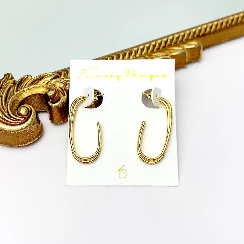 Fine triangle earrings-Kinsey Designs | Dutton Hoop Earrings