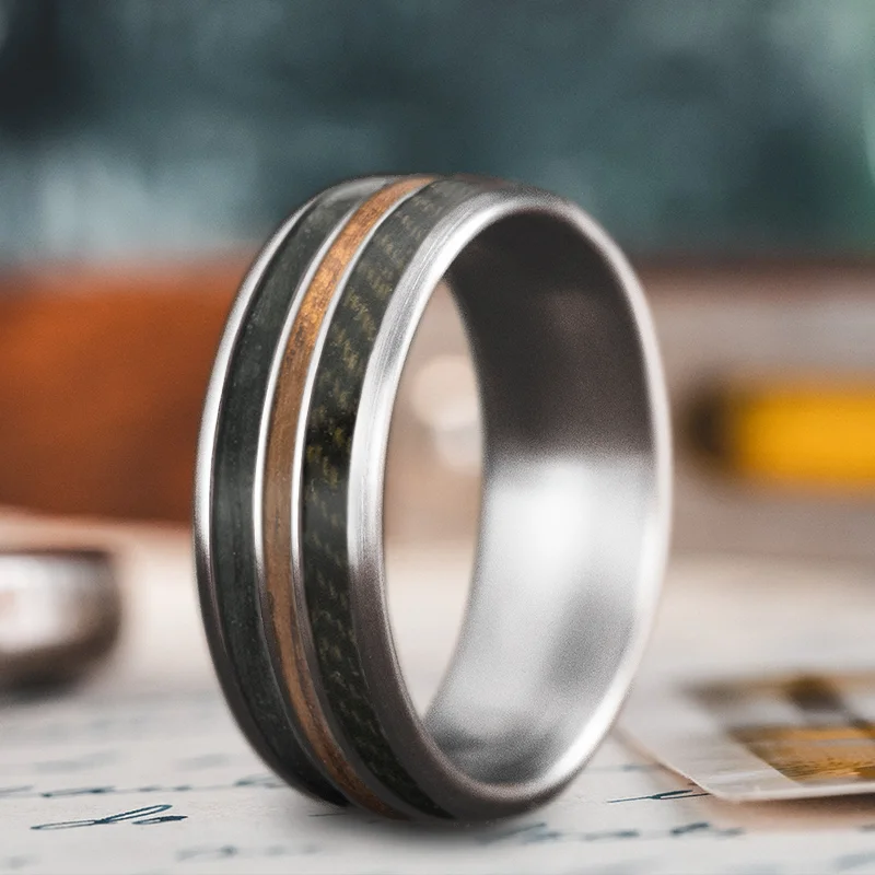 Thick band rings-Custom Design - 3-Inlay Narrow Center Ring T8pxqphC8RGcjoqtaDtwAb2C