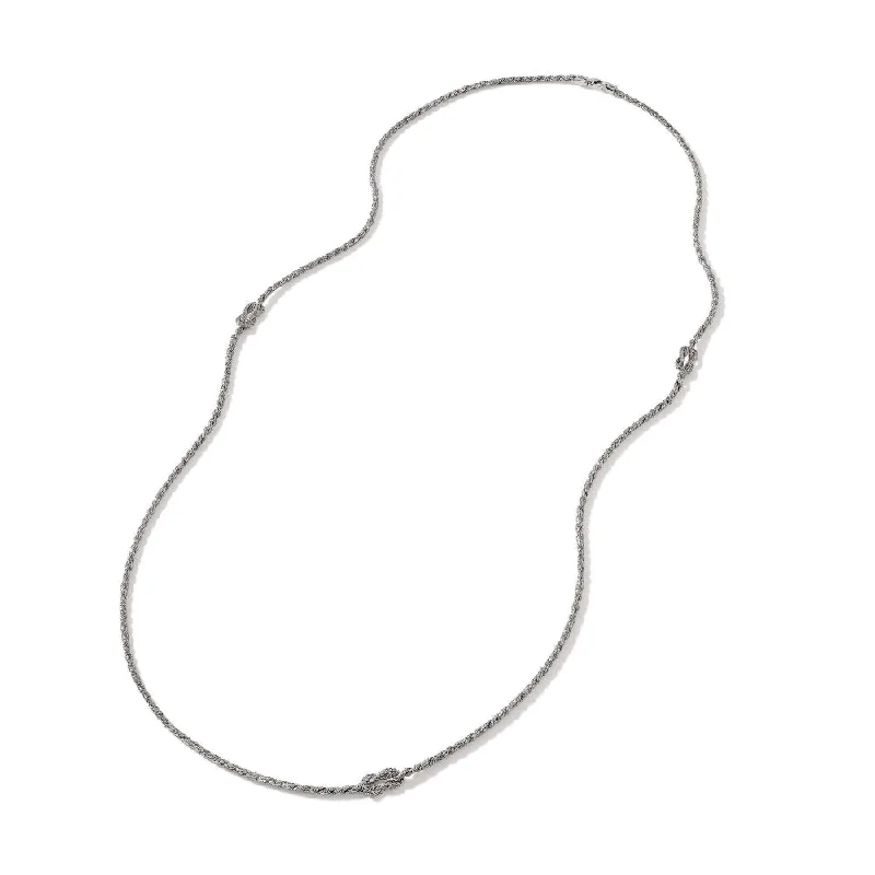 Sleek bar necklaces-John Hardy Love Knot Necklace, 36"