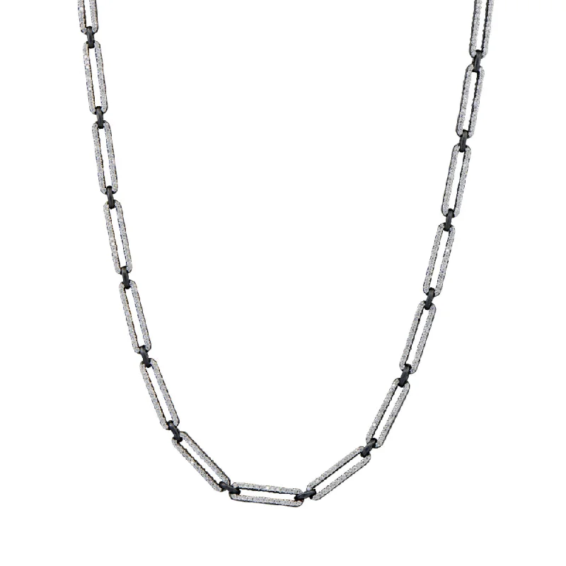 Cultured pearl necklaces-Freida Rothman Streets of Brooklyn Chain Link Necklace