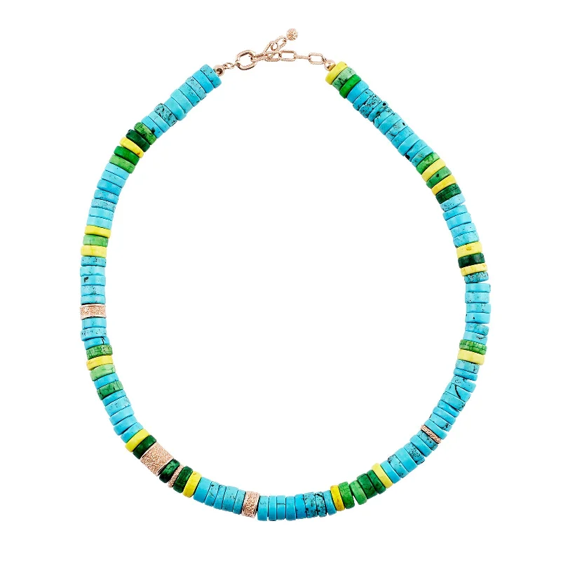 Flow shape necklaces-Bali Beaded Necklace