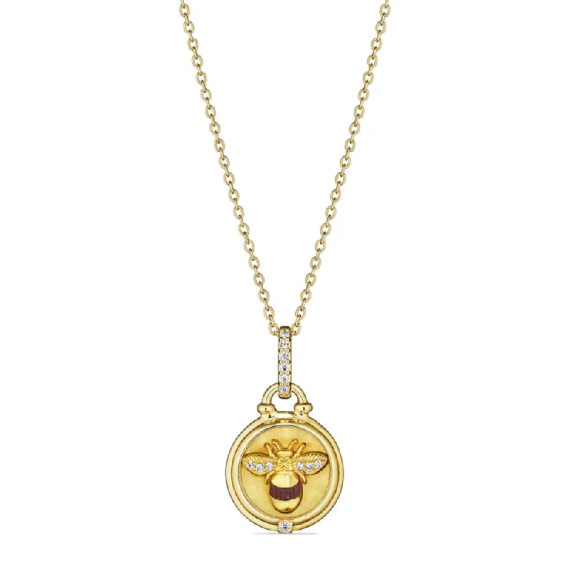 Ruby drop necklaces-Judith Ripka Little Luxuries Bumble Bee Necklace