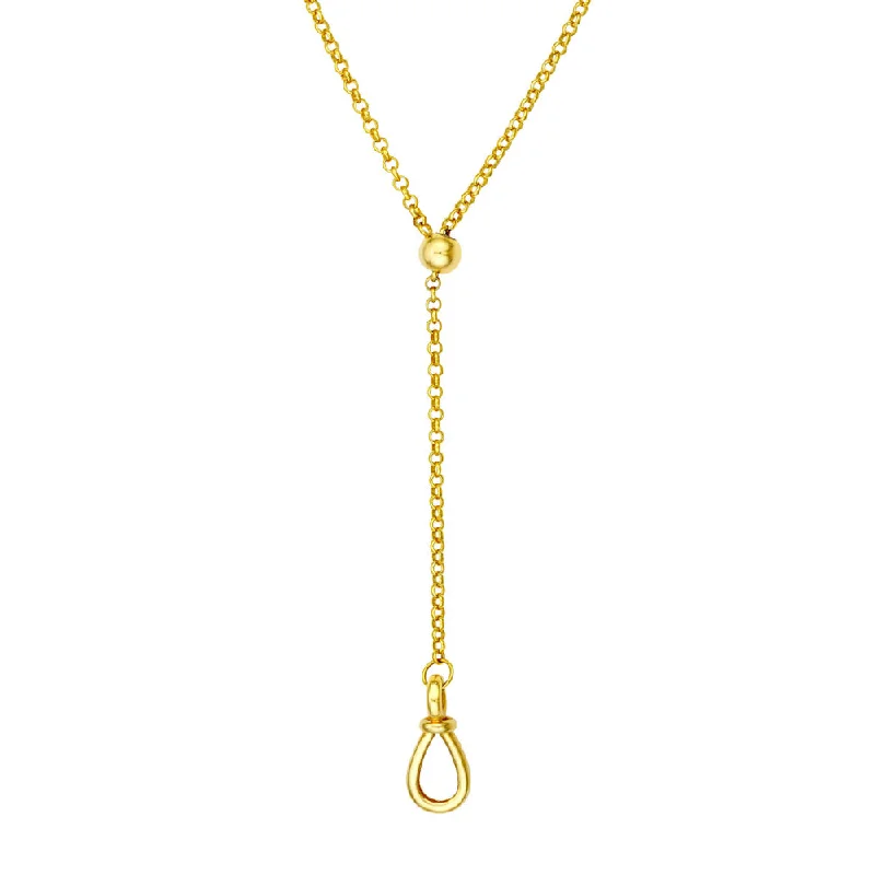 Stellar star necklaces-14k Gold Pull Over Adjustable Lariat Necklace