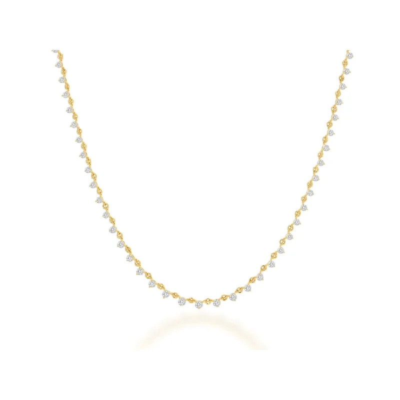 Bold gem necklaces-Rachel Reid 14k Gold Diamond Layering Necklace