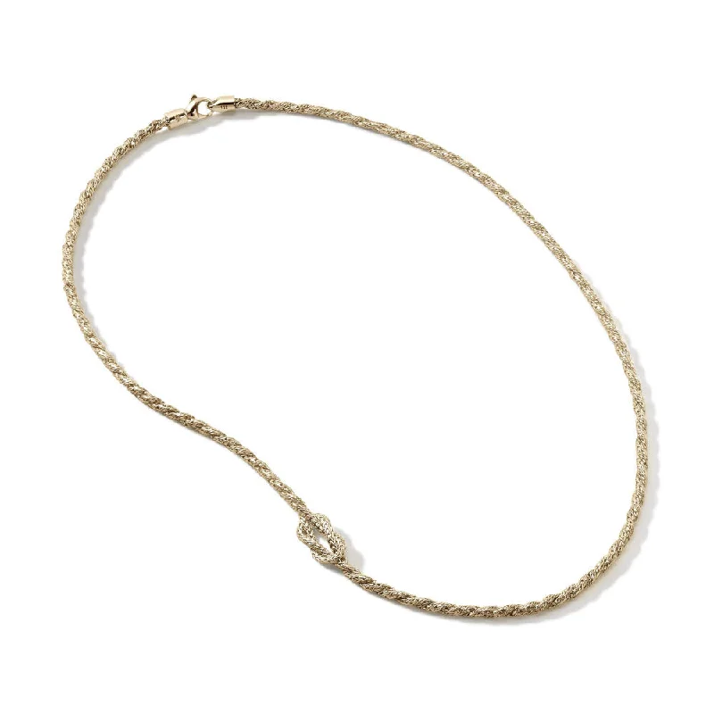 Nine-strand necklaces-John Hardy 14k Love Knot Necklace