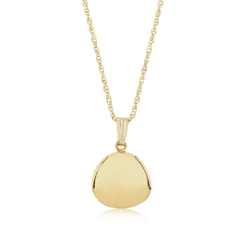 Cosmic charm necklaces-14k Gold Dapped Disc Pendant Necklace