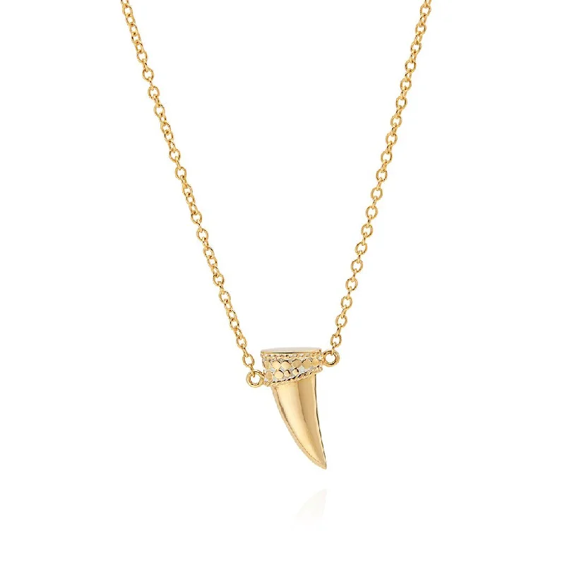 Zodiac sign necklaces-Anna Beck Tusk Pendant Necklace