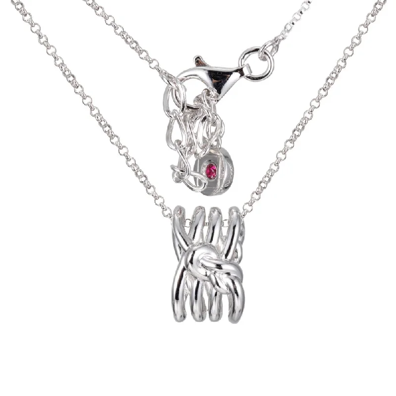 Polished bead necklaces-Elle Sterling Silver SS Spellbound Pendant Necklace