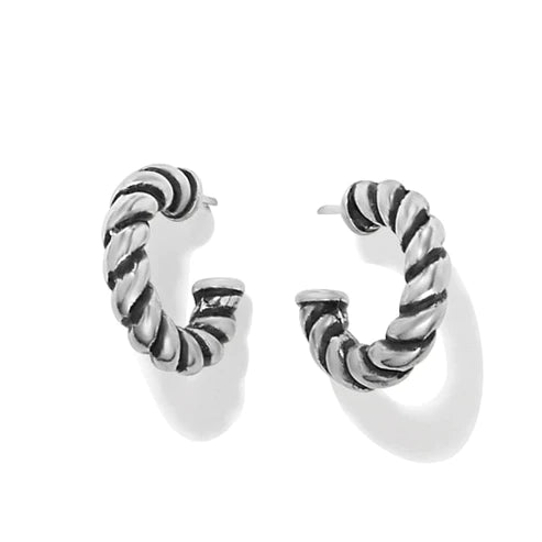 Zodiac charm earrings-Brighton | Interlok Twist Small Post Hoop Earring