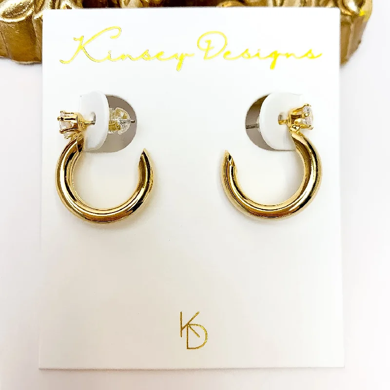 Polished art earrings-Kinsey Designs | Hugo Hoop Earrings