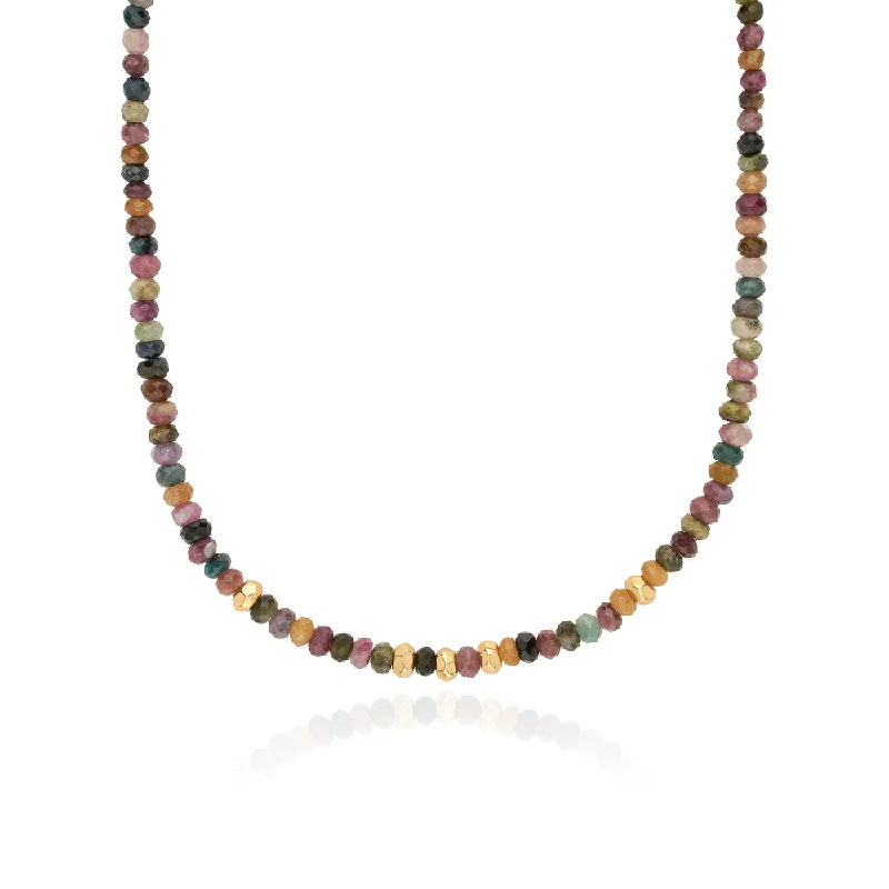 Cord tassel necklaces-Anna Beck Tourmaline Beaded Necklace