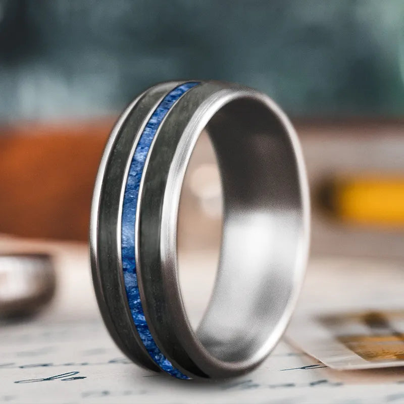 Stellar theme rings-Custom Design - 3-Inlay Narrow Center Ring PPYfnQSJ1T_ebxx_dfe_lBRz