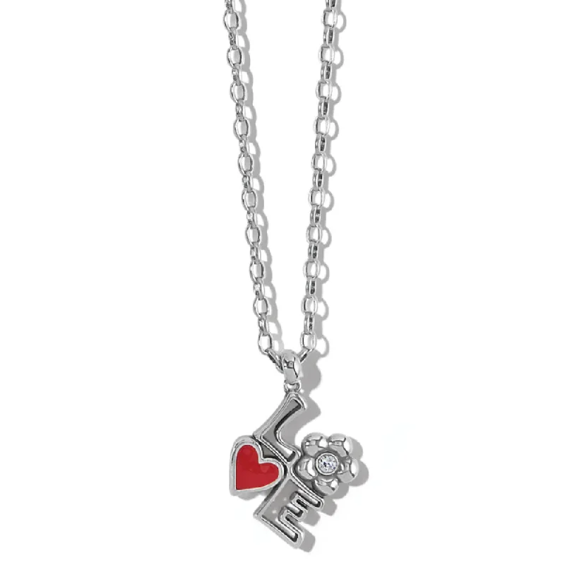 Alloy metal necklaces-Brighton Mod Love Necklace